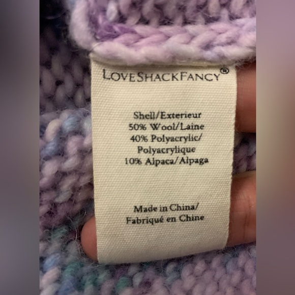 Love Shack Fancy Wool/Alpaca Pullover - Picture 4 of 4